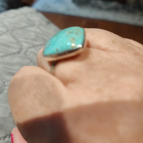 Turquoise Square Ring - Picture 2 of 6